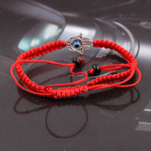 Load image into Gallery viewer, New Red String Hamsa Hand Evil Eye Lucky Kabbalah Boho Religion Bracelet