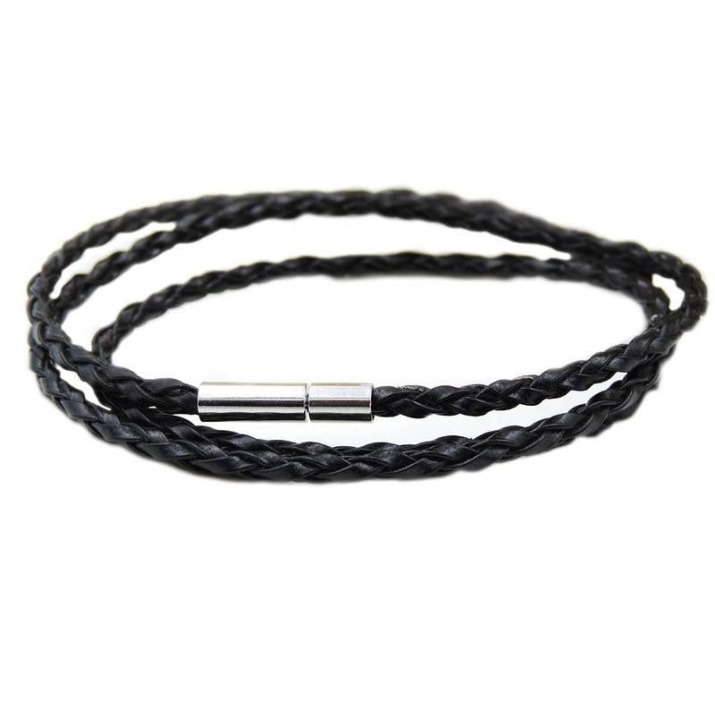 1Pcs Hand Woven PU Leather Unique Mens Hand Multi layer Braided Twist Bracelet