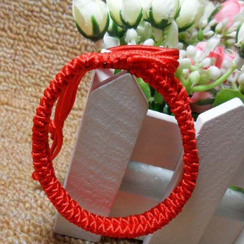 Fashion Adjustable Feng Shui Chinese Oriental Lucky Red String Thread Bracelet Good Luck